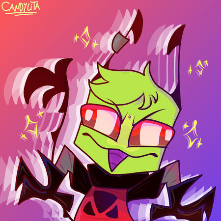 Cartoon-ish drawing. Character by &quot;Churrout&quot;